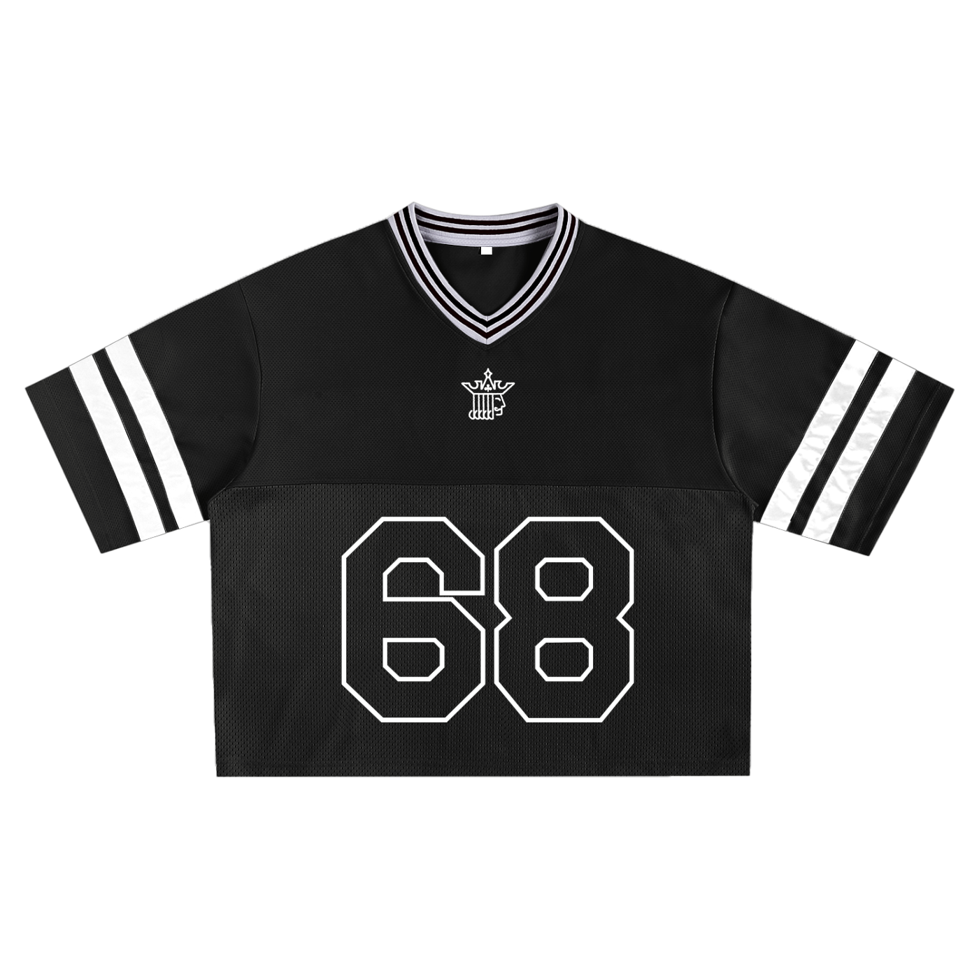 Mesh Friends: Taped Mesh Boxy T-Shirt