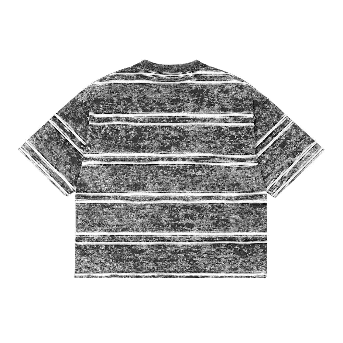 Rich in Friends: Snow Washed Striped Boxy T-Shirt