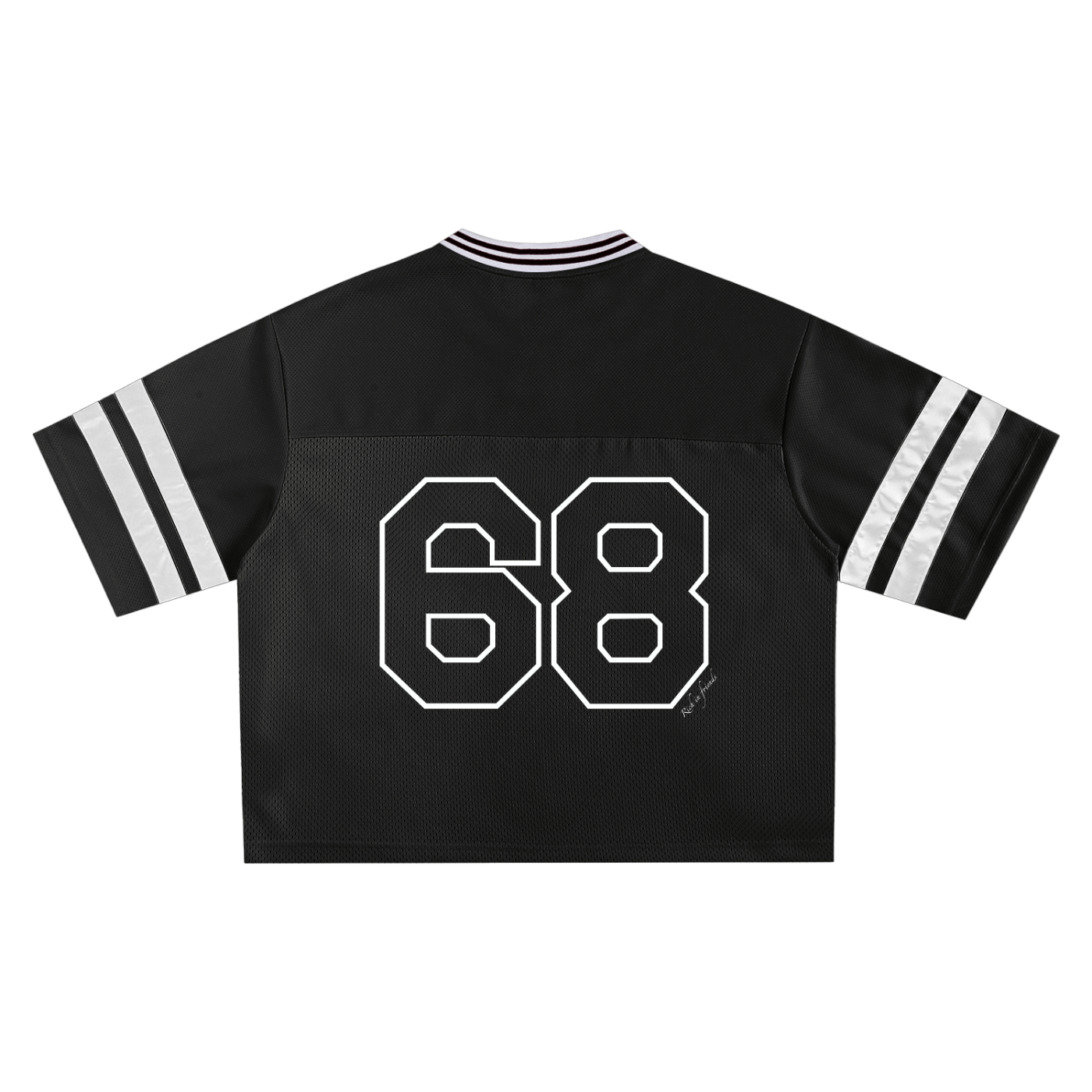 Mesh Friends: Taped Mesh Boxy T-Shirt