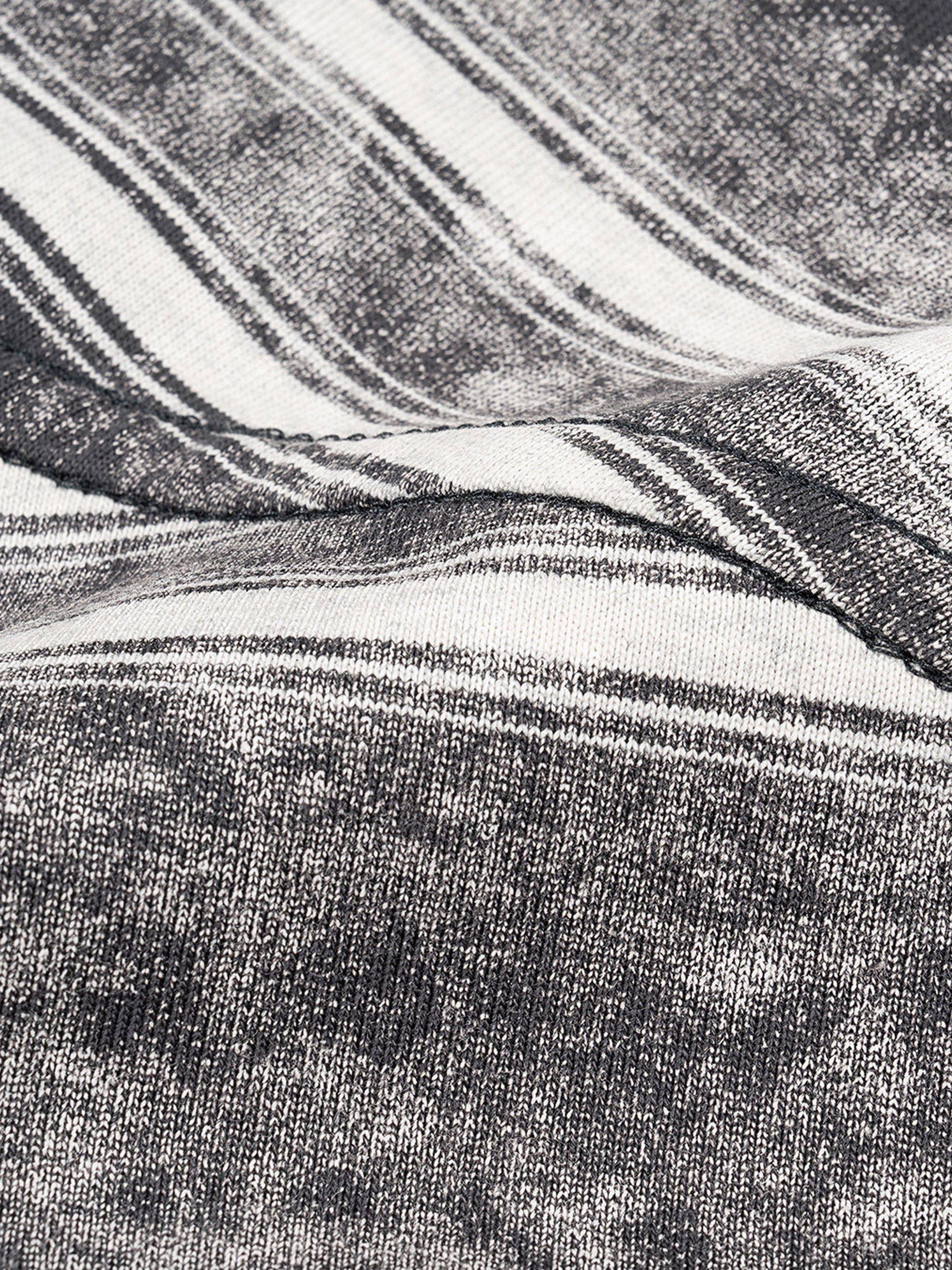 Rich in Friends Snow Washed Striped Boxy T-Shirt