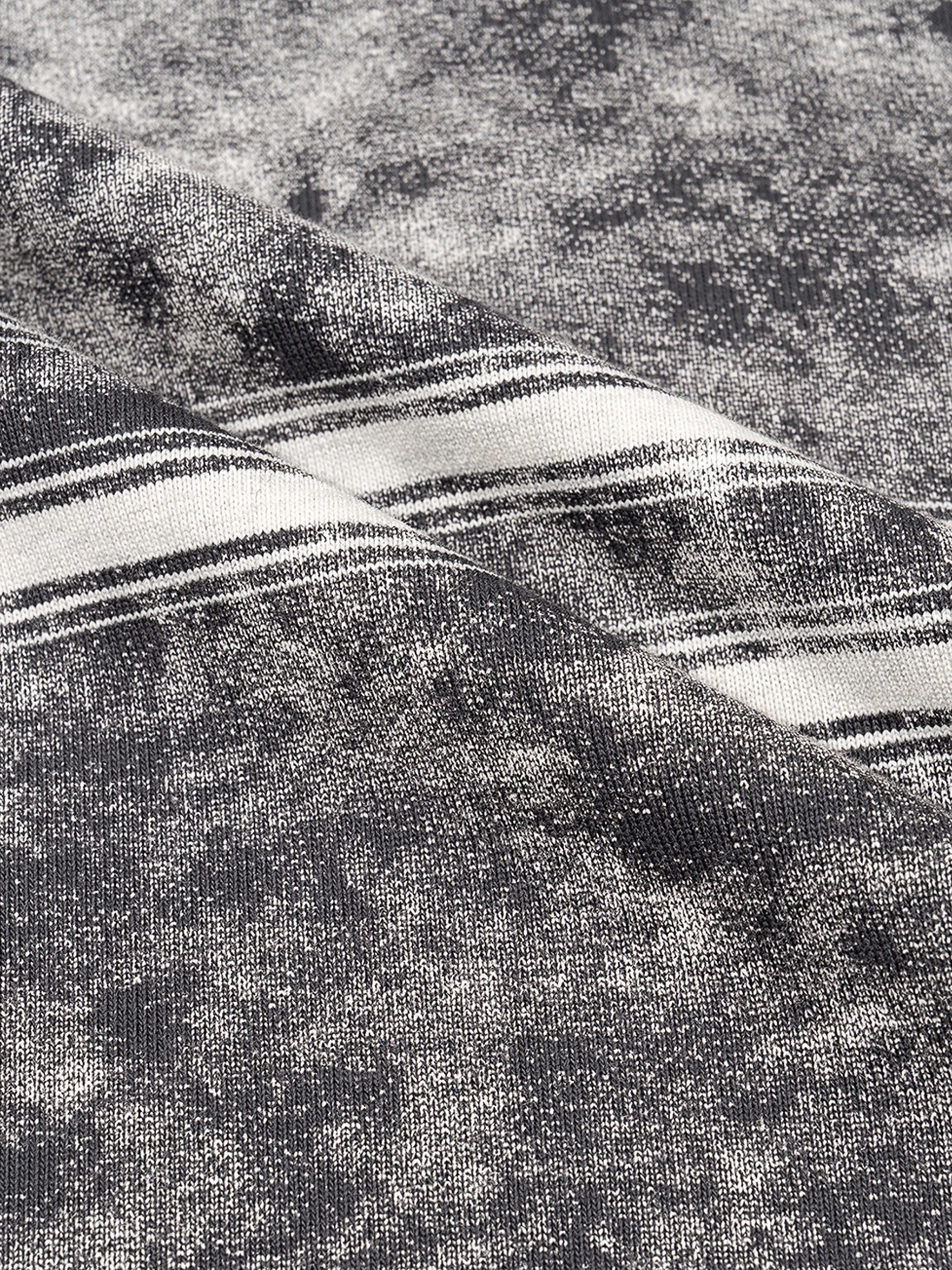 Rich in Friends Snow Washed Striped Boxy T-Shirt