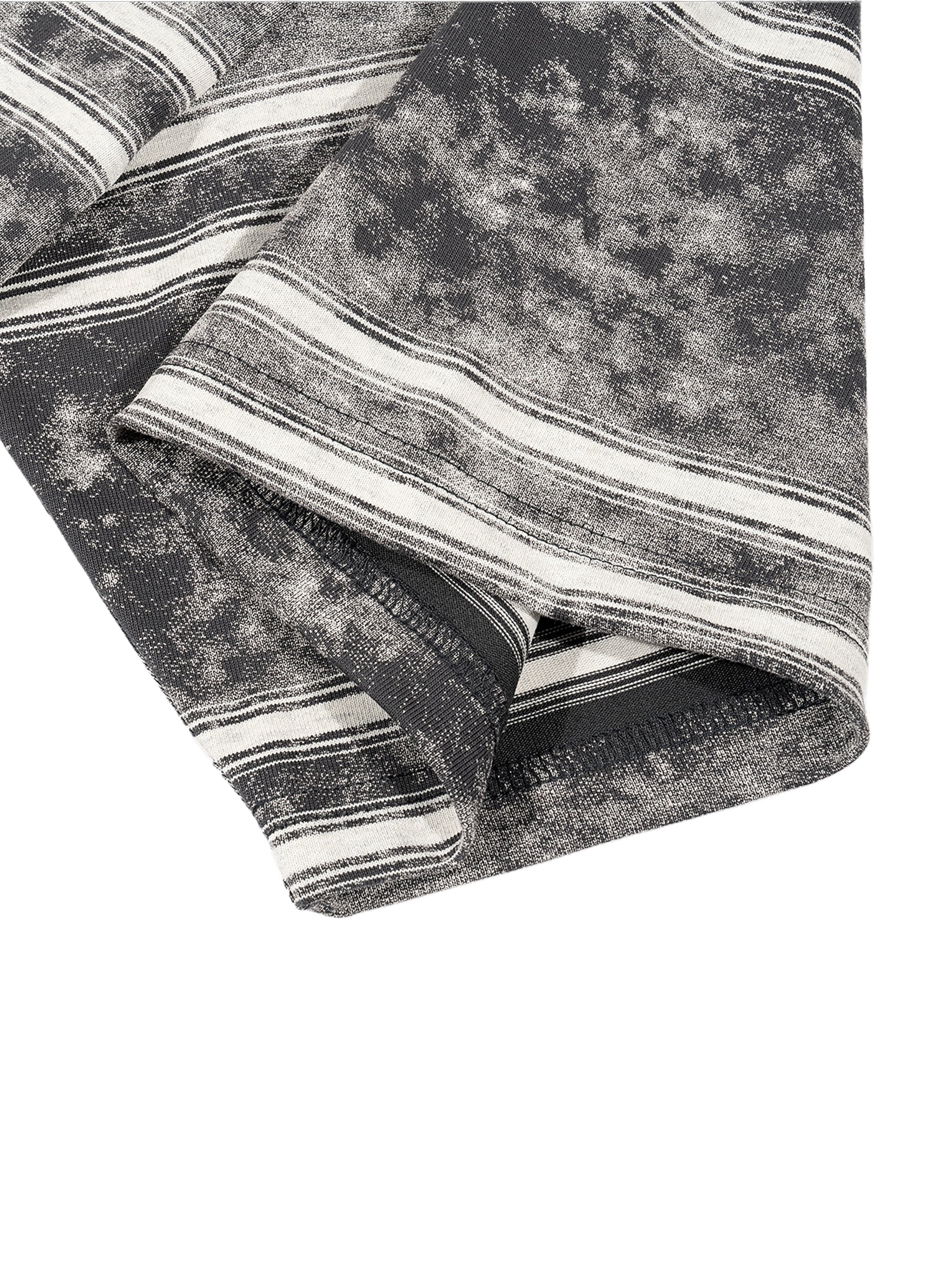 Rich in Friends Snow Washed Striped Boxy T-Shirt